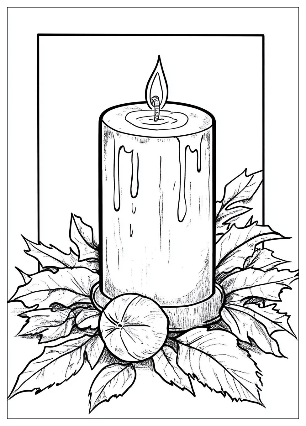 Candle Coloring Pages-6