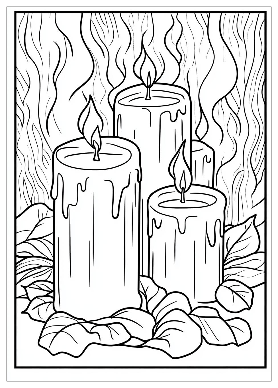 Candle Coloring Pages-7