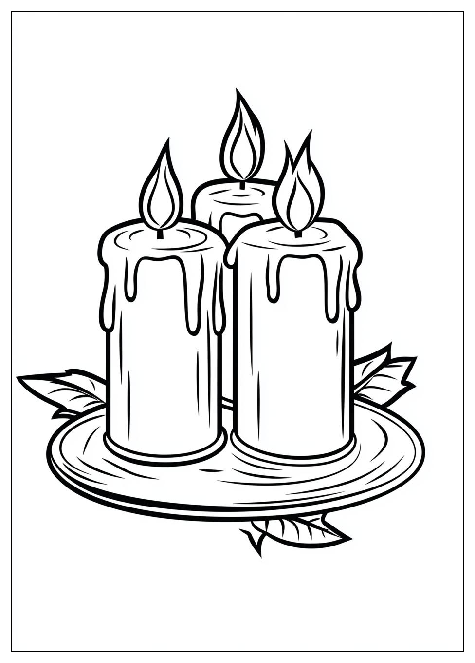 Candle Coloring Pages-8
