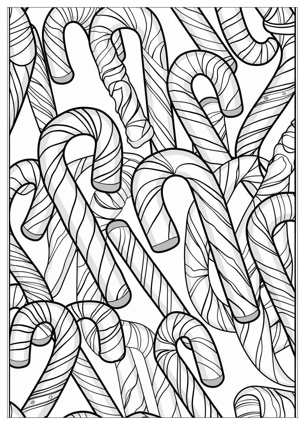 Candy Cane Coloring Pages-7