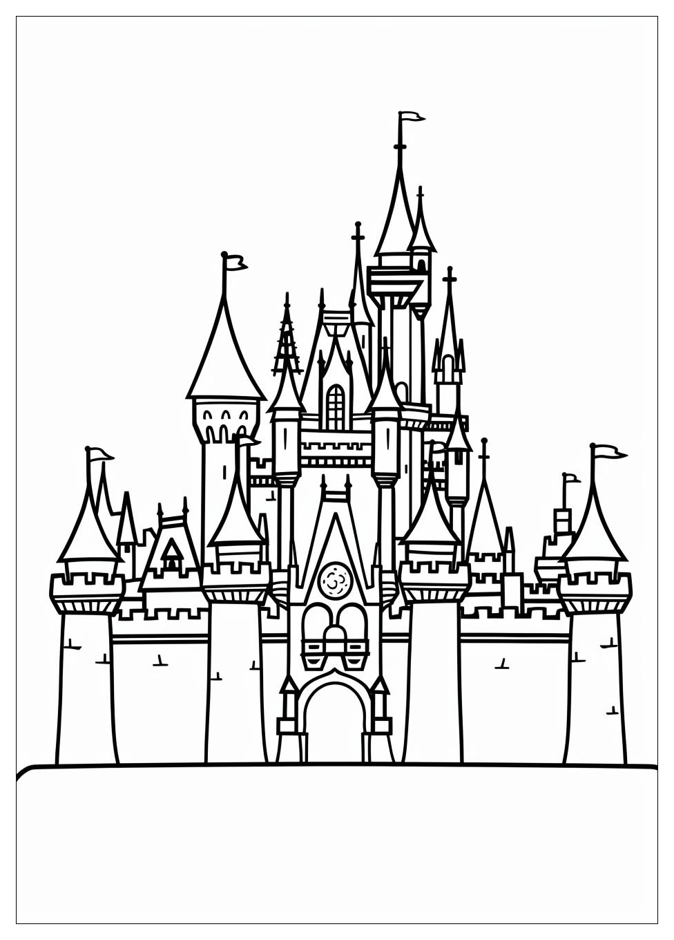 Castle Coloring Pages-1