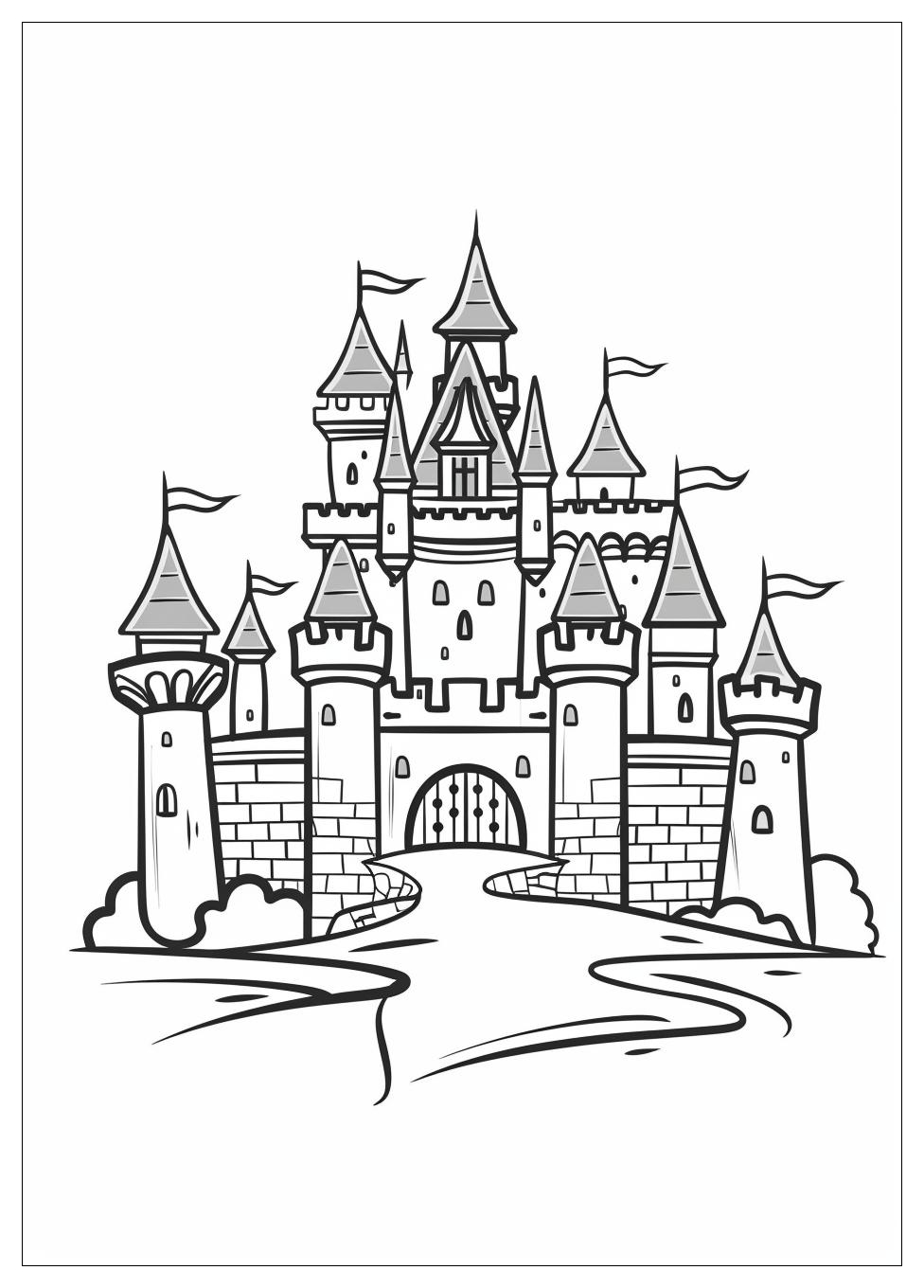 Castle Coloring Pages-10