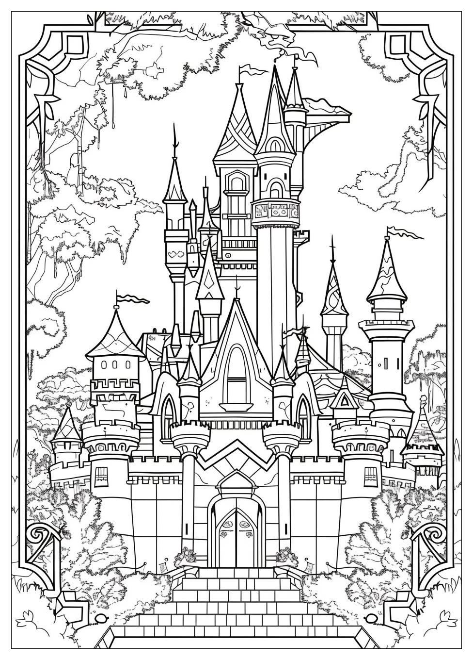 Castle Coloring Pages-12