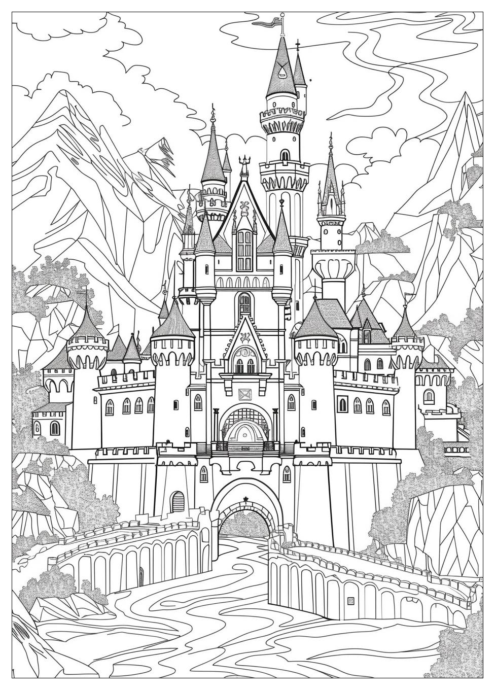 Castle Coloring Pages-13