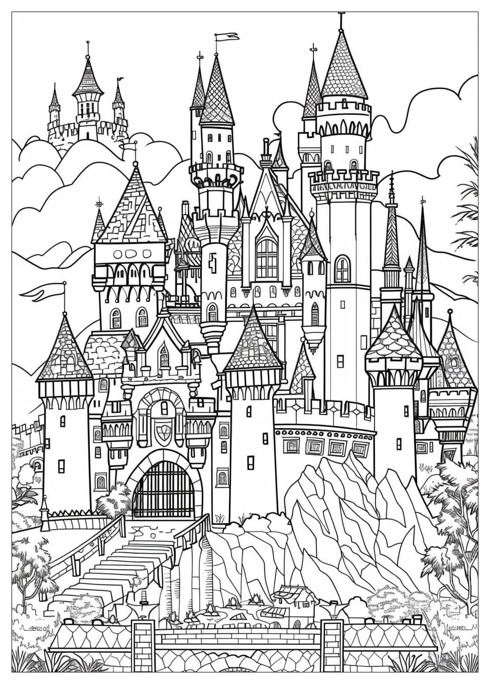 Castle Coloring Pages-14