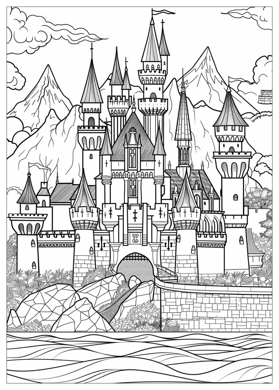 Castle Coloring Pages-16