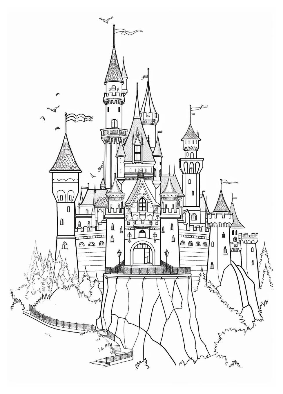 Castle Coloring Pages-2