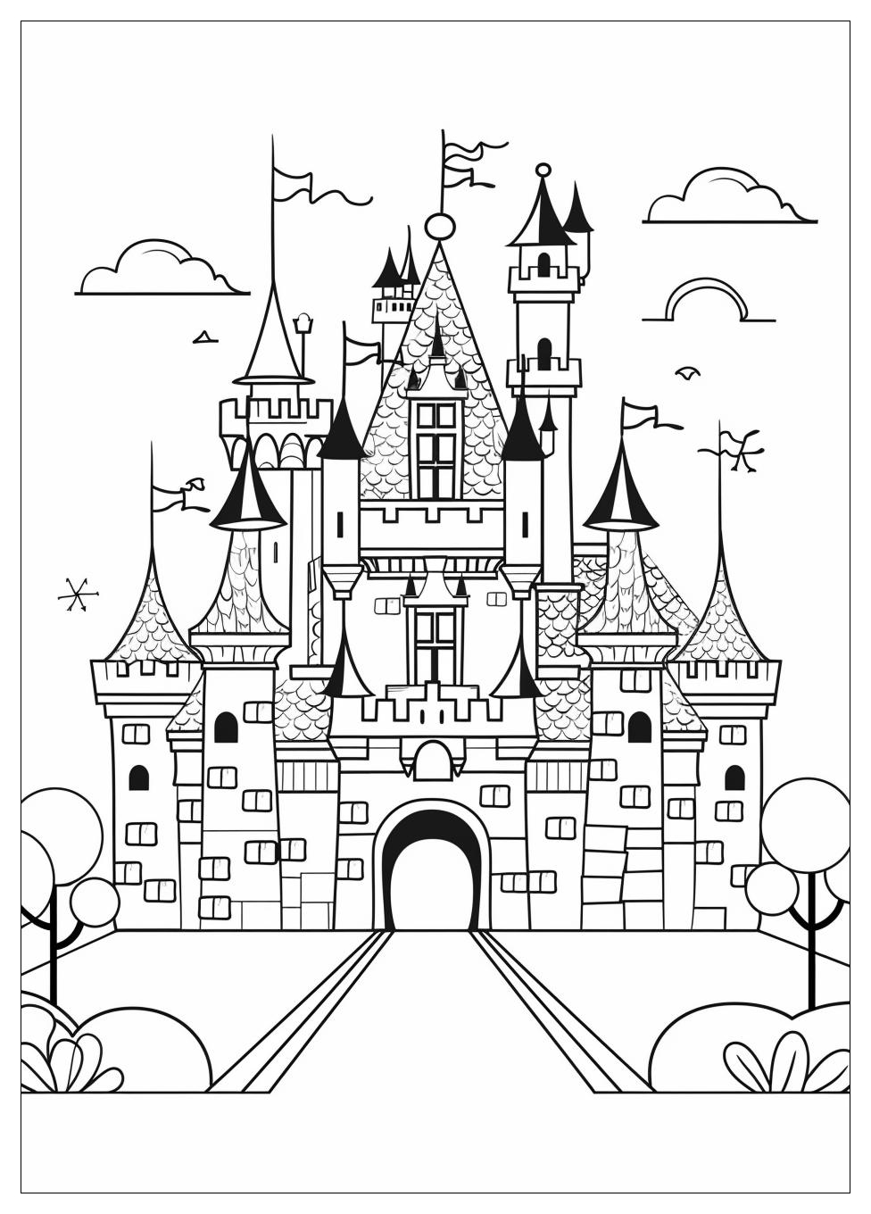 Castle Coloring Pages-3