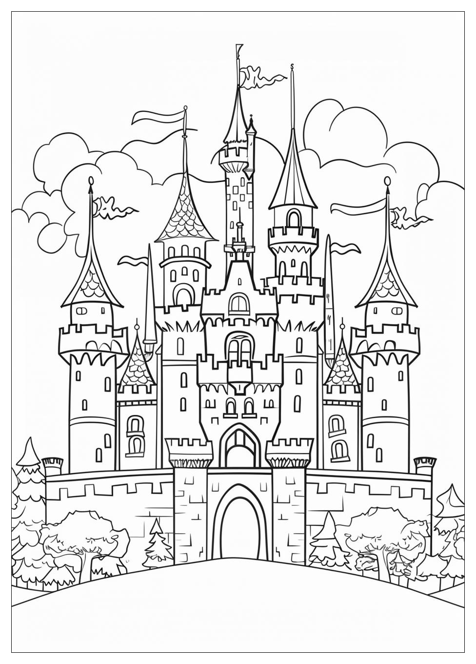Castle Coloring Pages-4