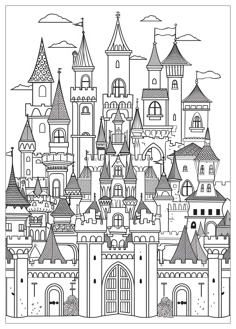 Castle Coloring Pages-6