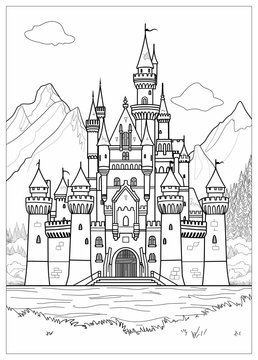 Castle Coloring Pages-8