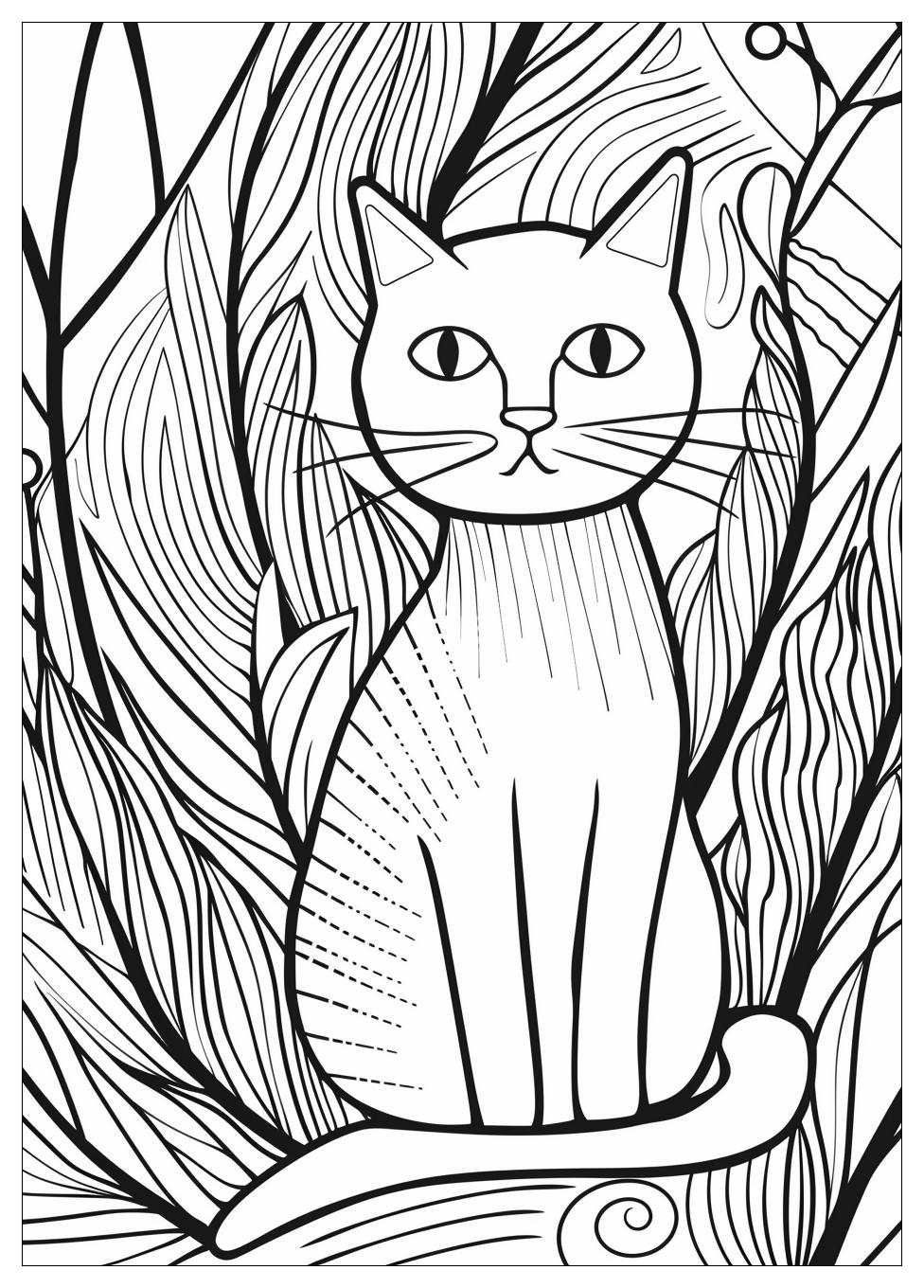 Cat Coloring Pages-11