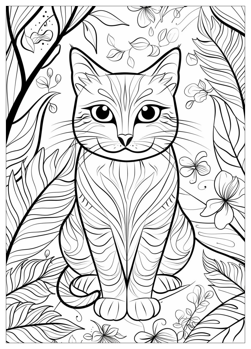 Cat Coloring Pages-12