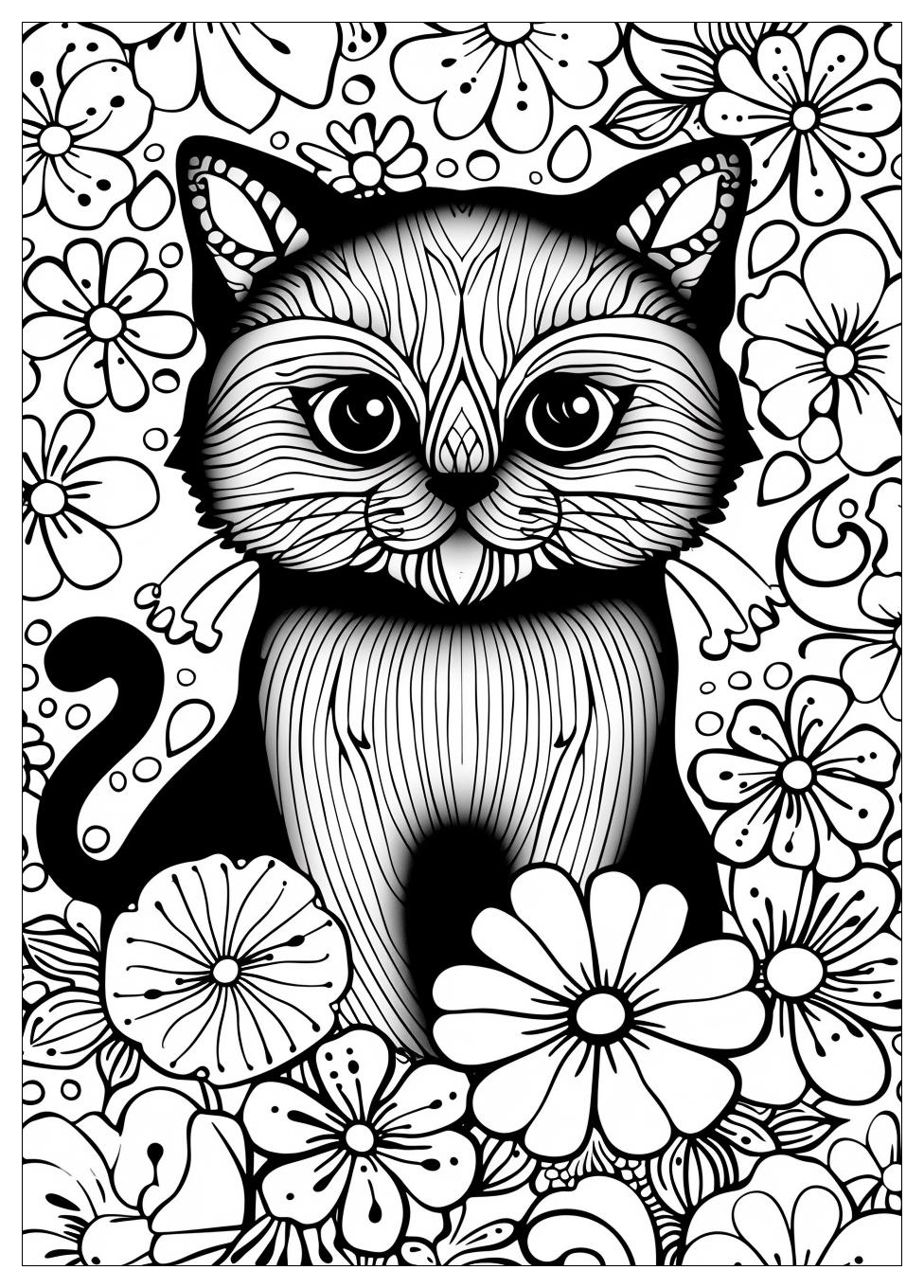 Cat Coloring Pages-15