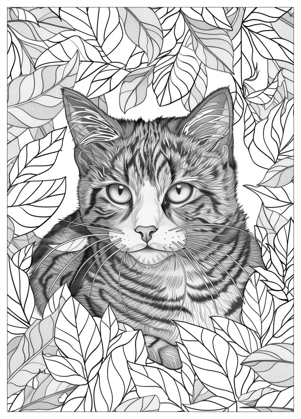 Cat Coloring Pages-16