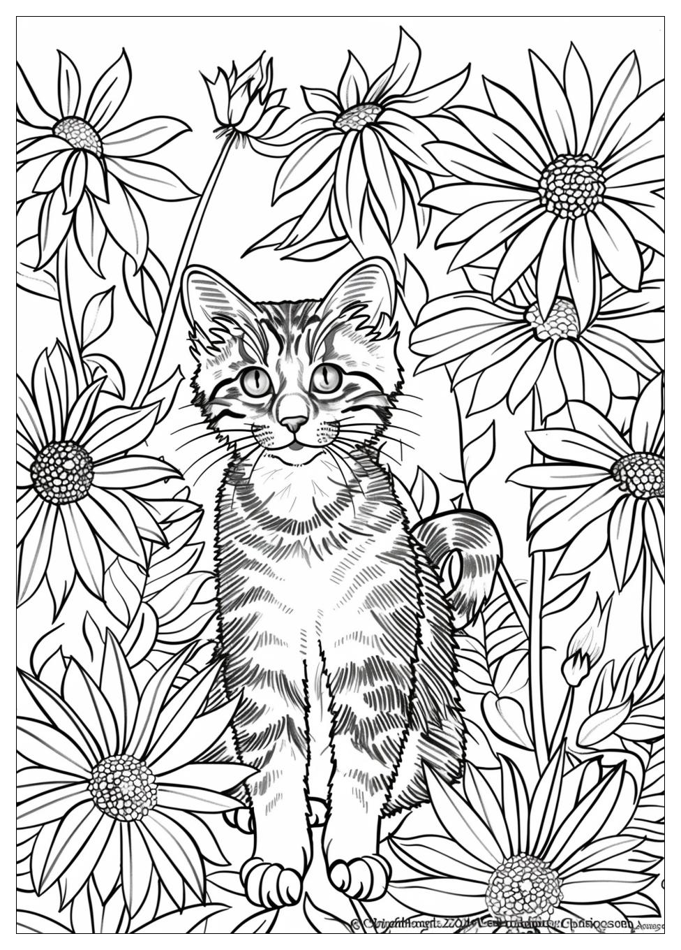 Cat Coloring Pages-18