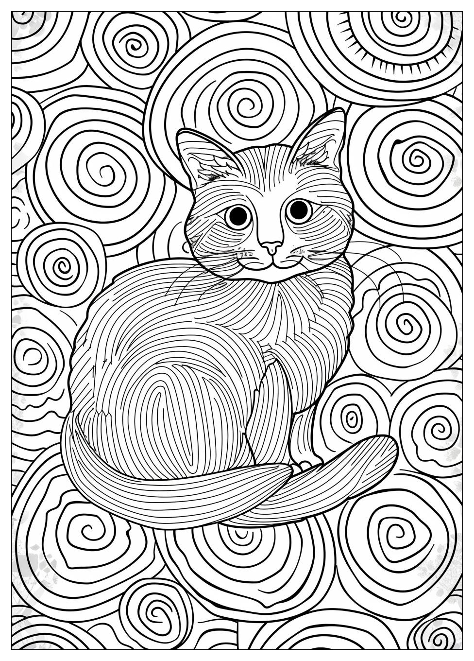 Cat Coloring Pages-19