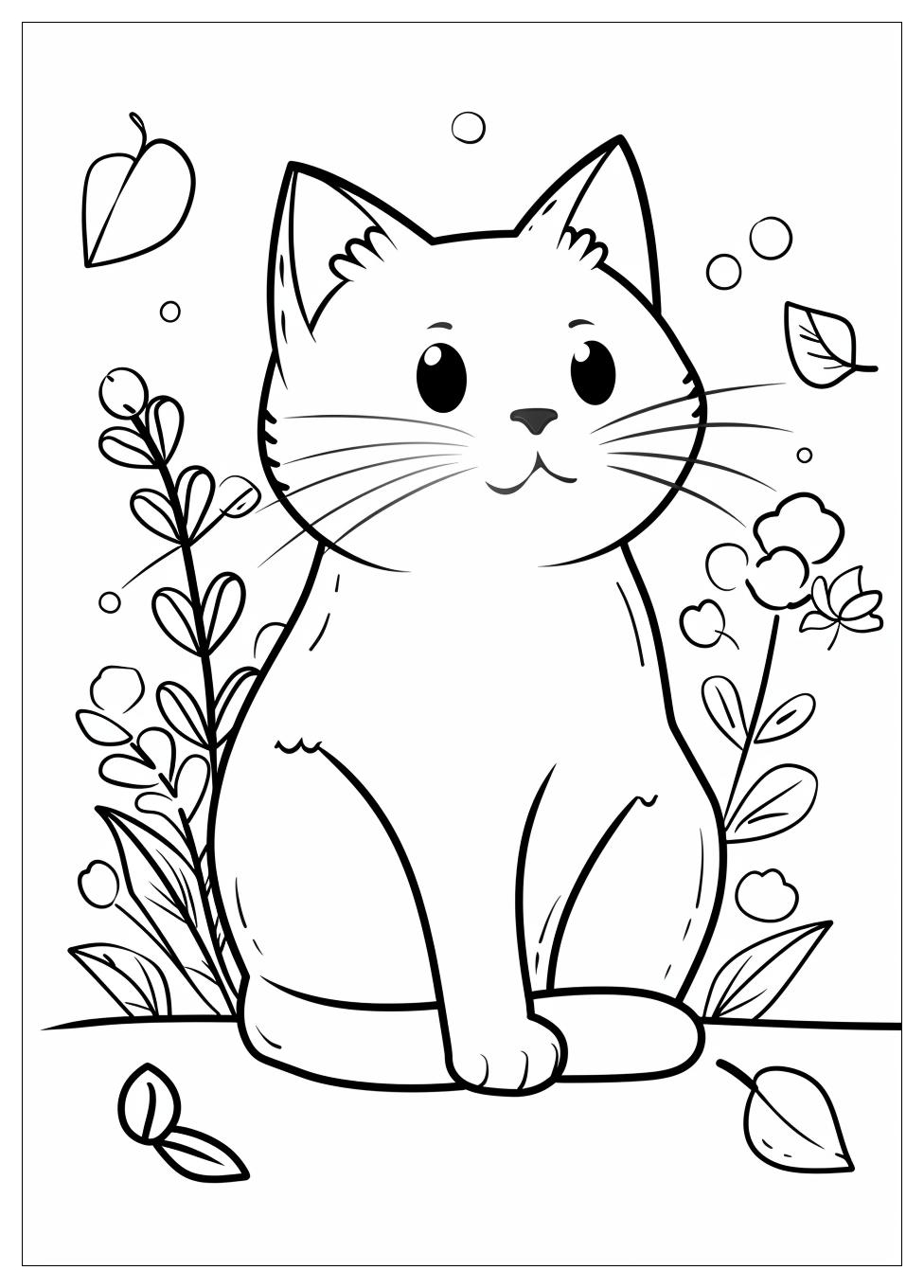 Cat Coloring Pages-3