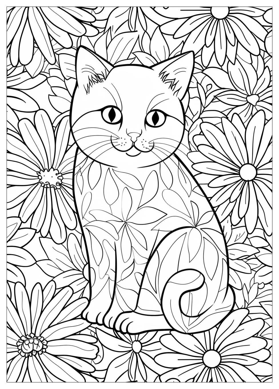 Cat Coloring Pages-5