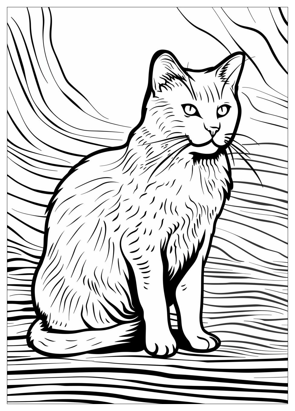 Cat Coloring Pages-6