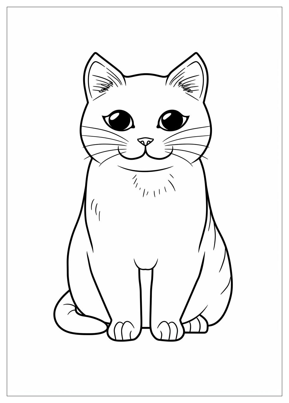 Cat Coloring Pages-7