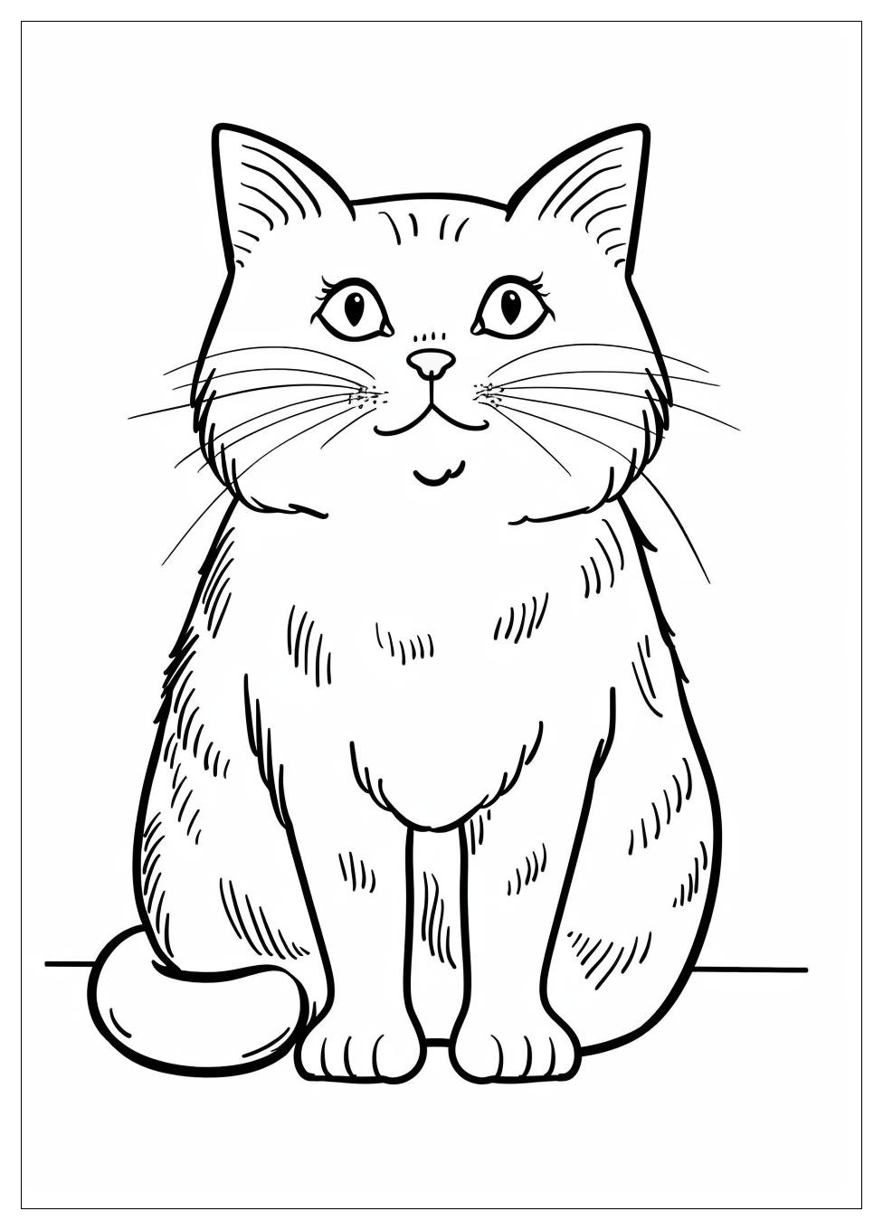 Cat Coloring Pages-8