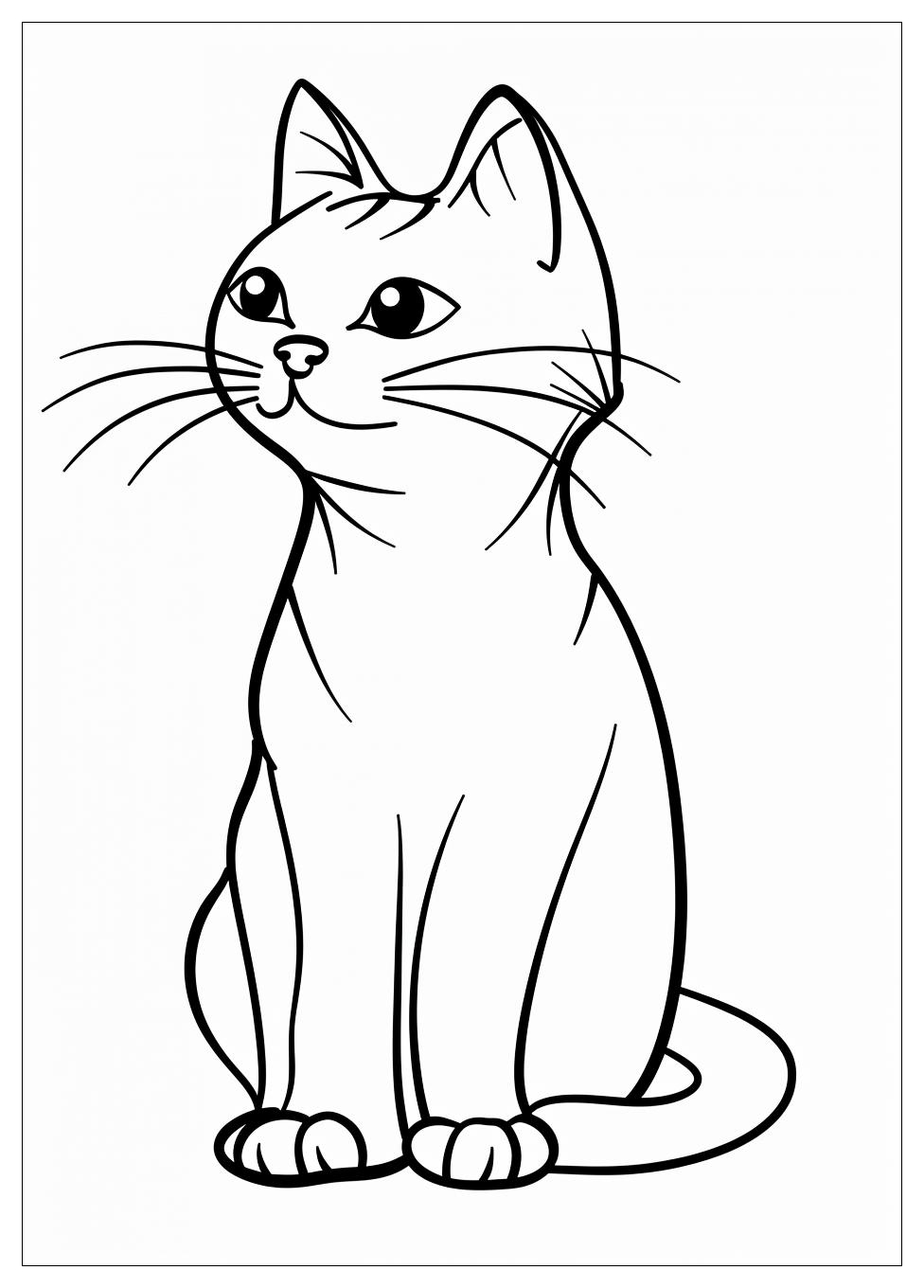 Cat Coloring Pages-9