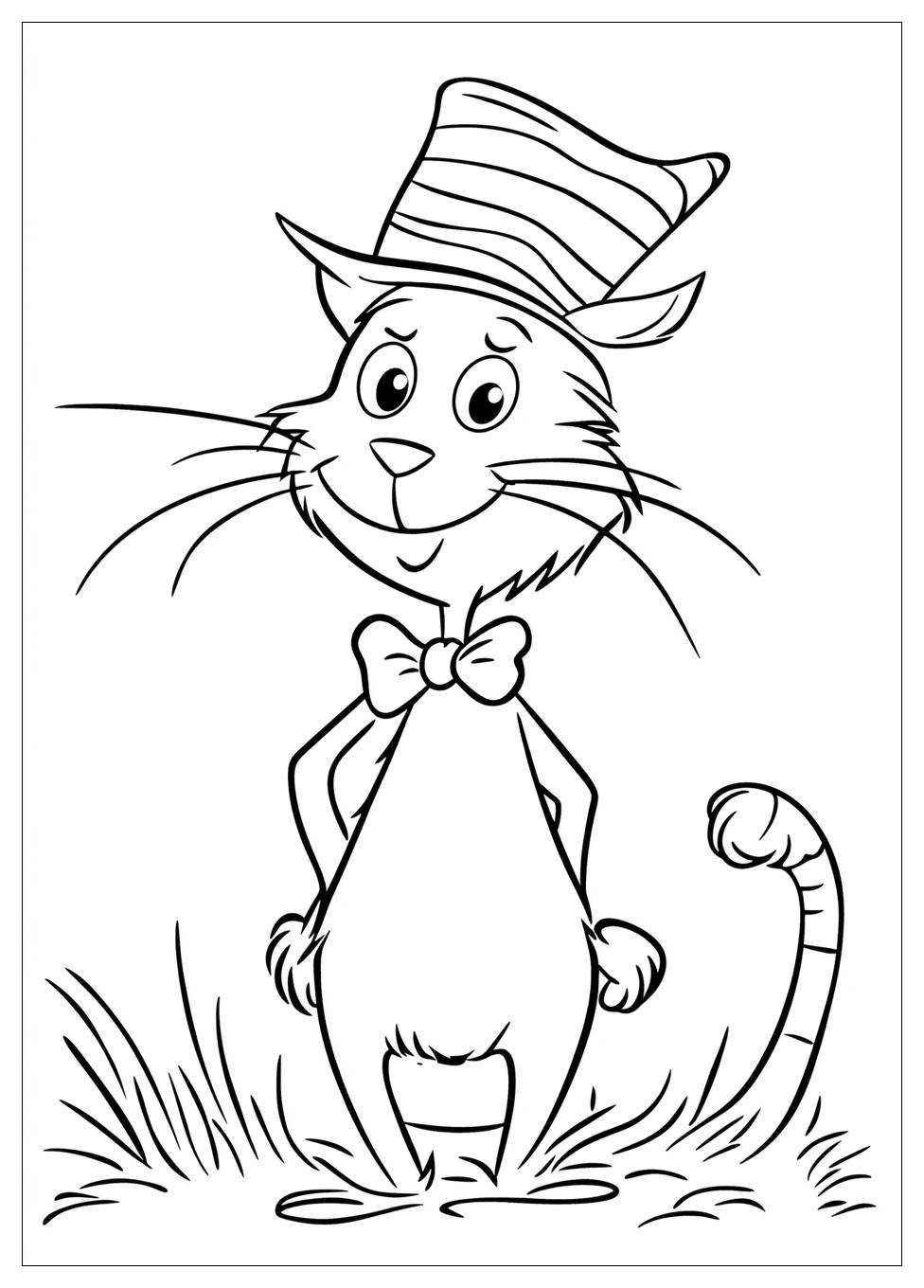 Cat In The Hat Coloring Pages-1