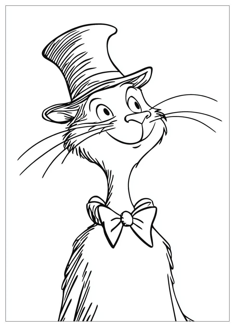 Cat In The Hat Coloring Pages-11