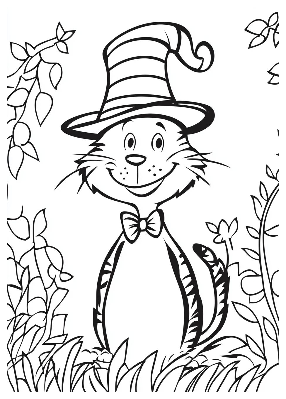 Cat In The Hat Coloring Pages-2