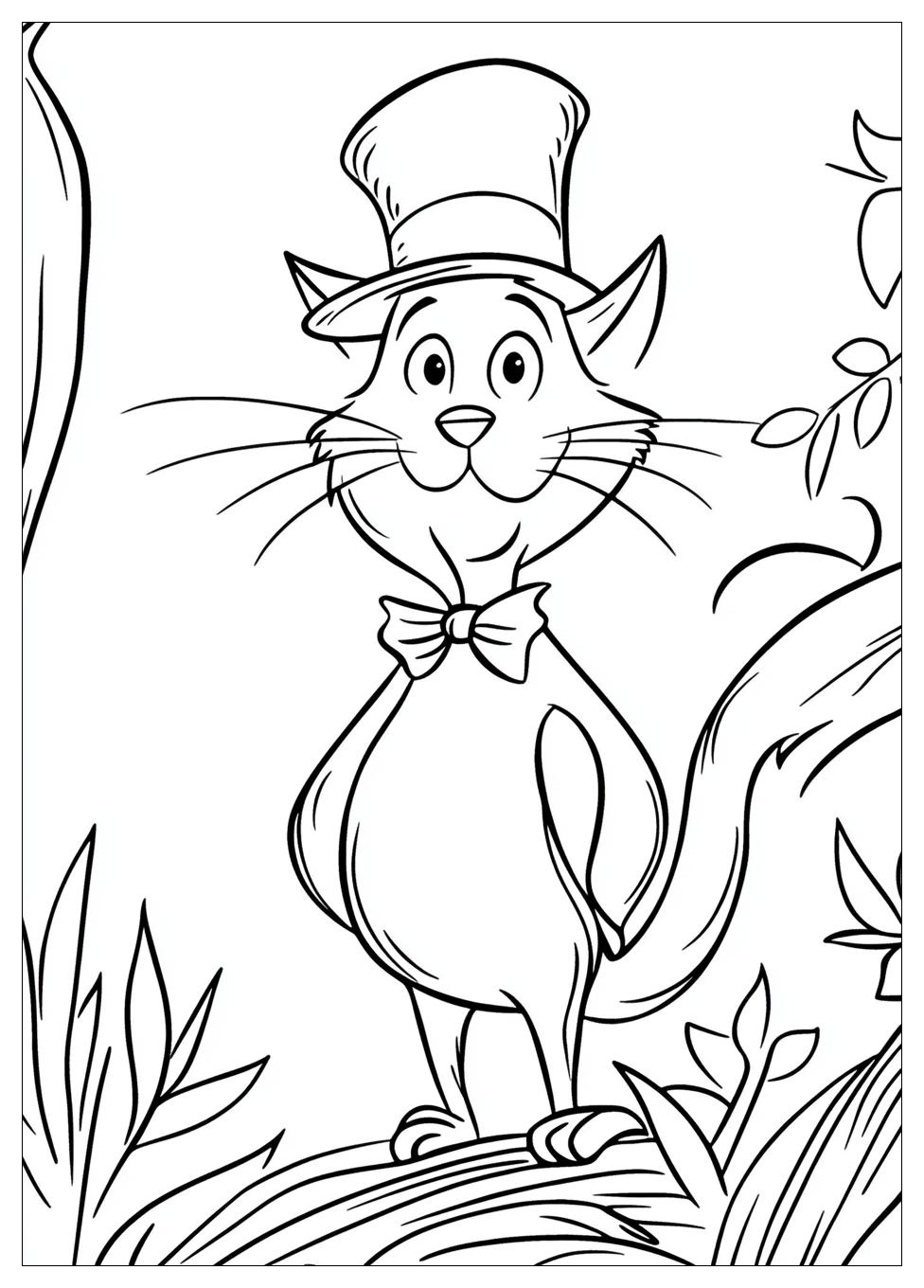 Cat In The Hat Coloring Pages-3