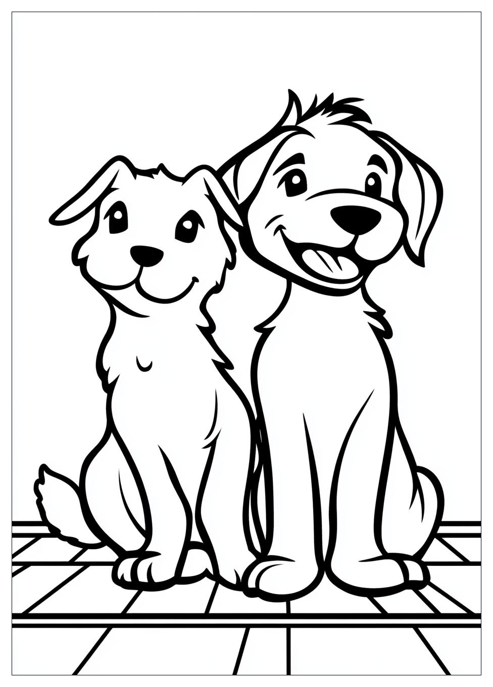 Free Printable Cat and Dog Coloring Pages 6 Cat and Dog Coloring Pages-6