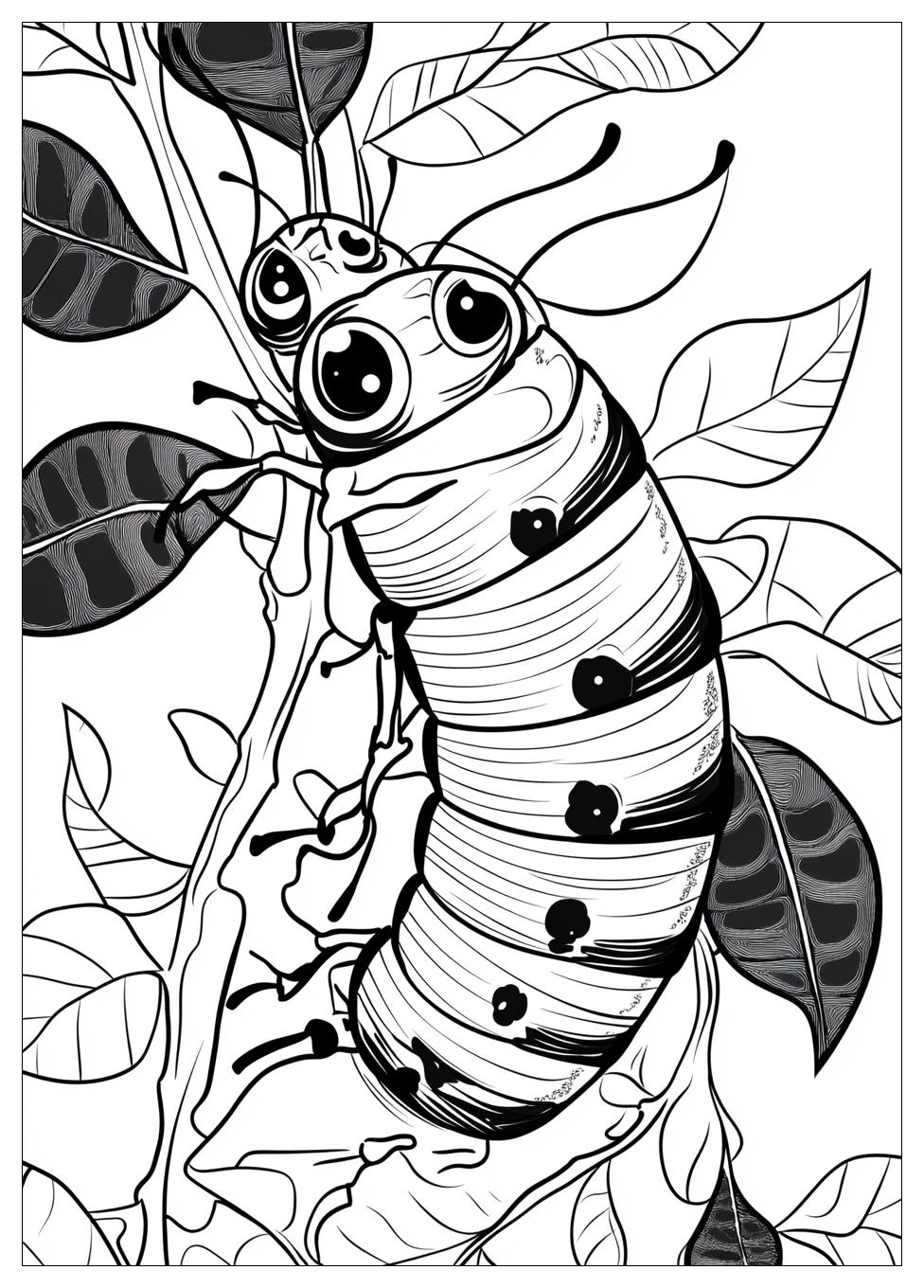 Caterpillar Coloring Pages-17