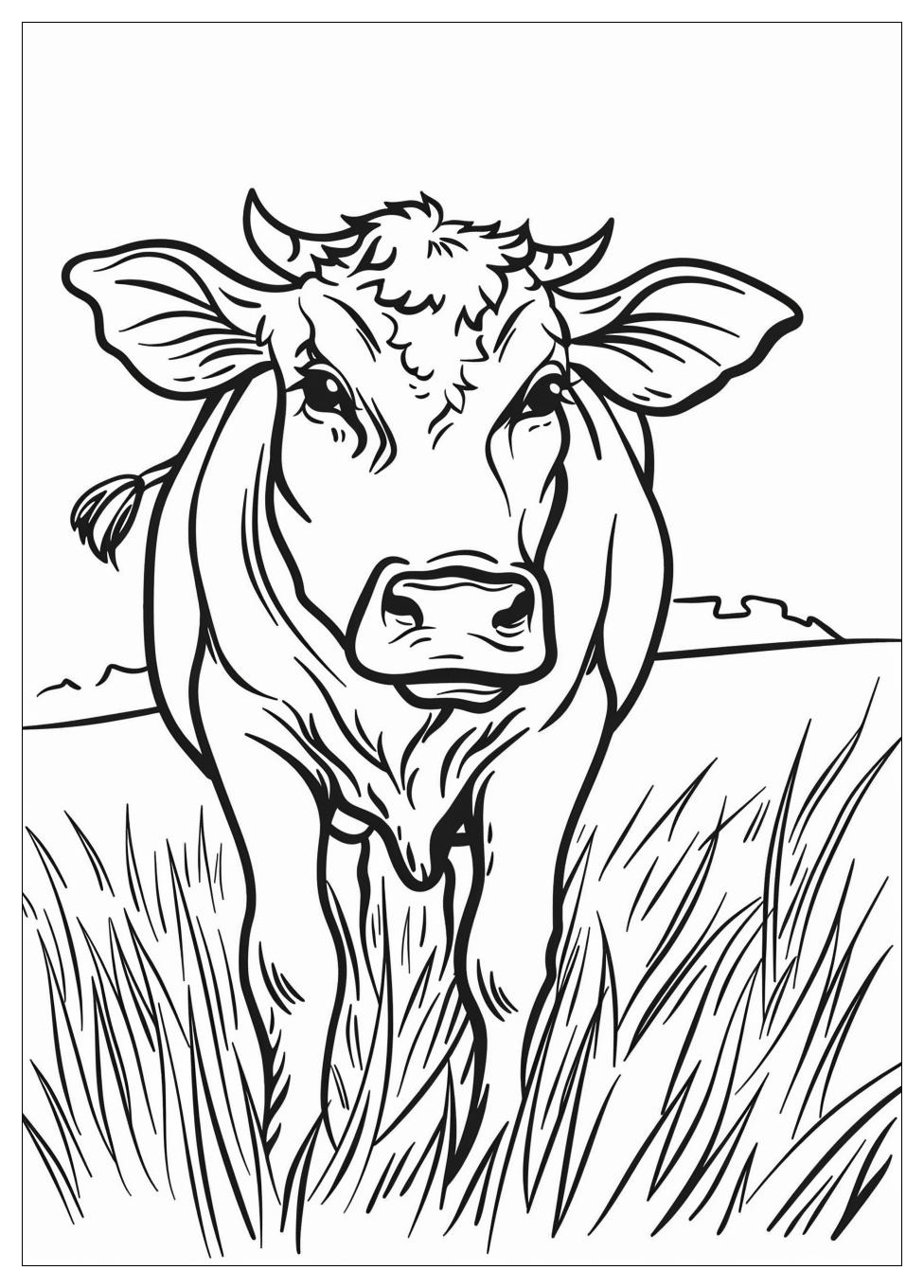 Cattle Coloring Pages-1