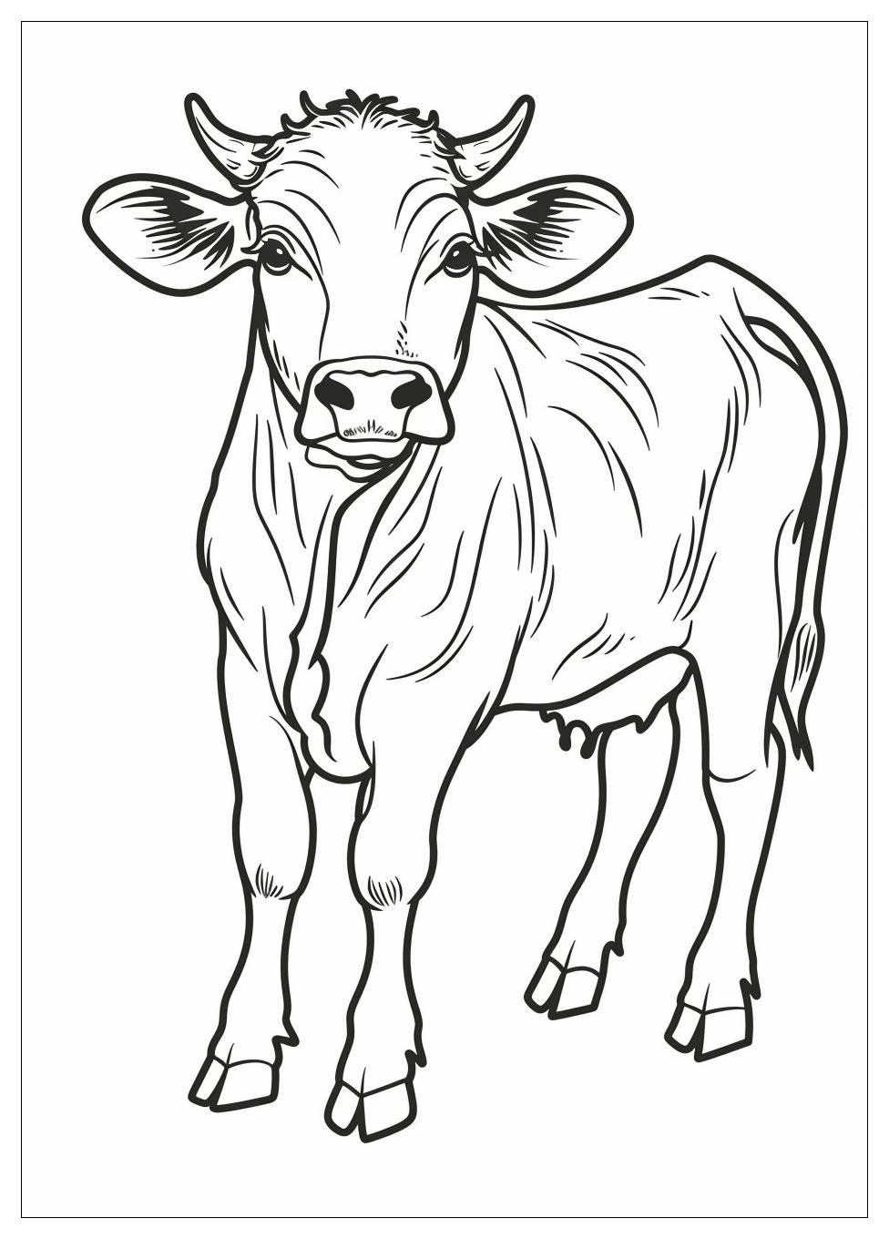 Cattle Coloring Pages-11