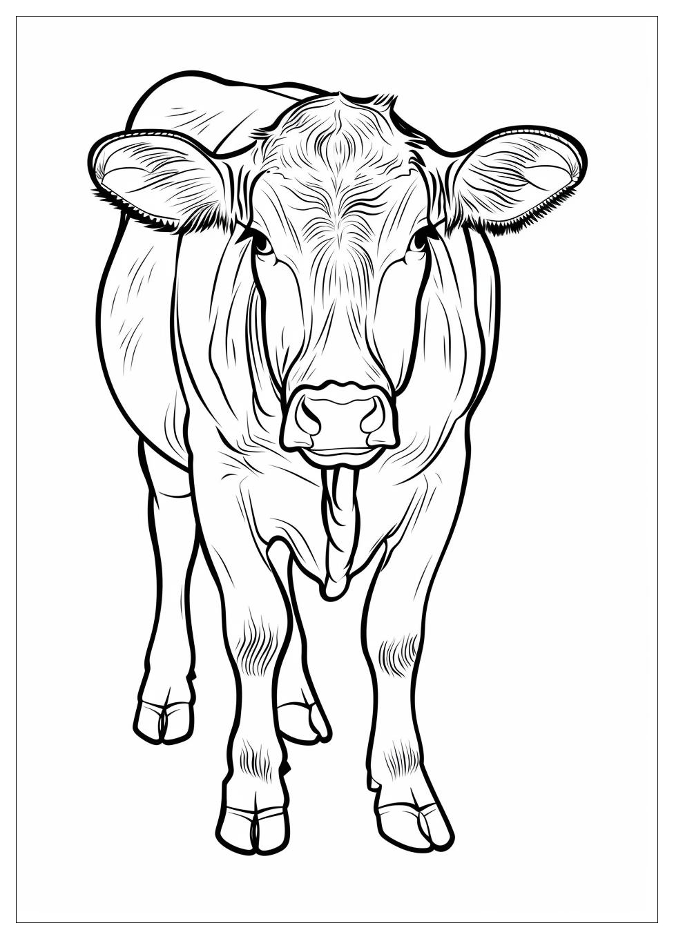 Cattle Coloring Pages-12