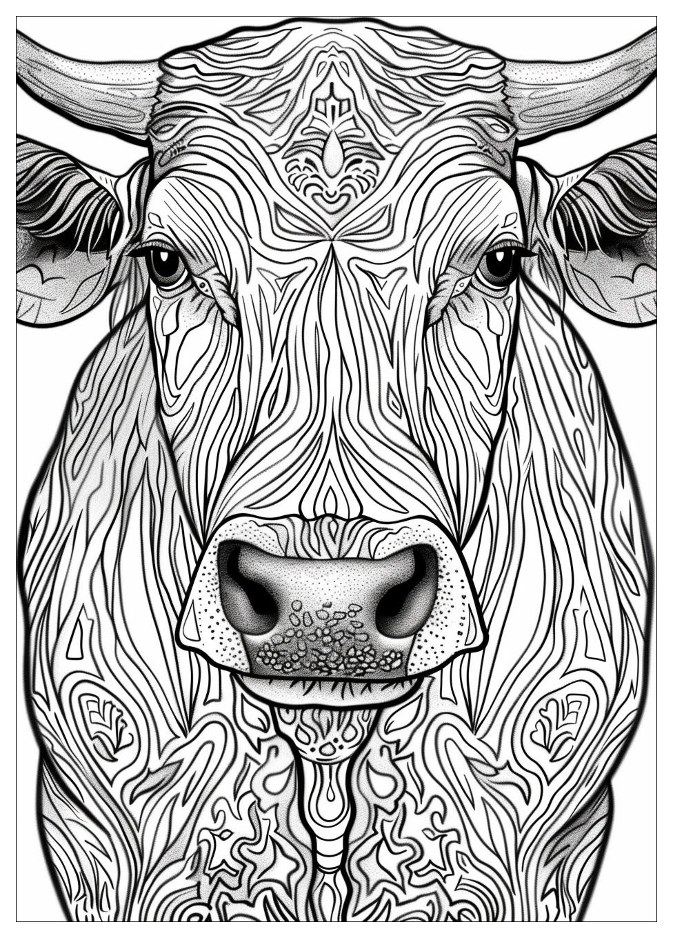 Cattle Coloring Pages-14