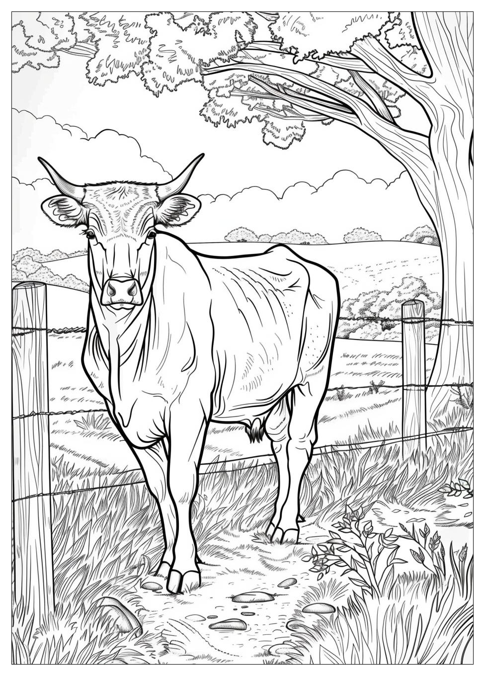 Cattle Coloring Pages-15