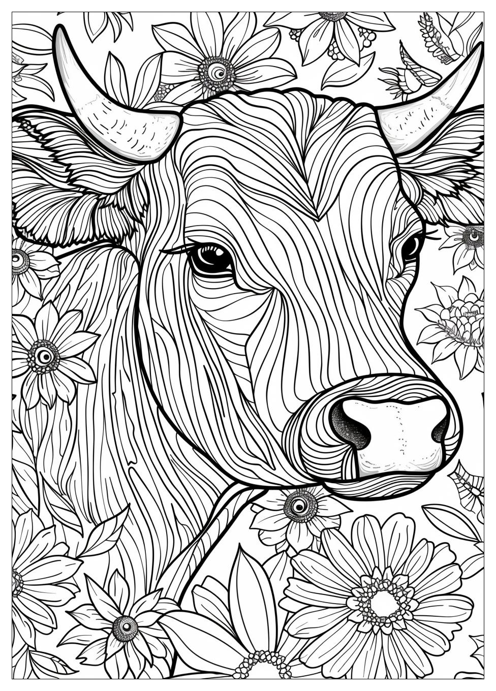 Cattle Coloring Pages-17