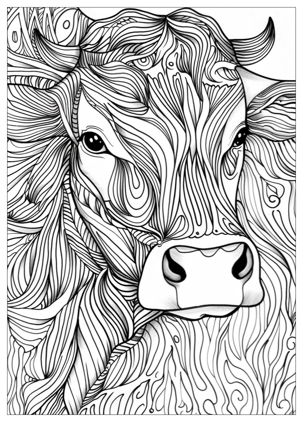 Cattle Coloring Pages-18