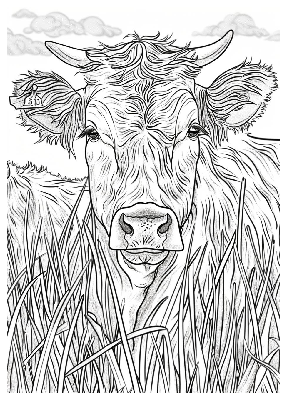 Cattle Coloring Pages-20