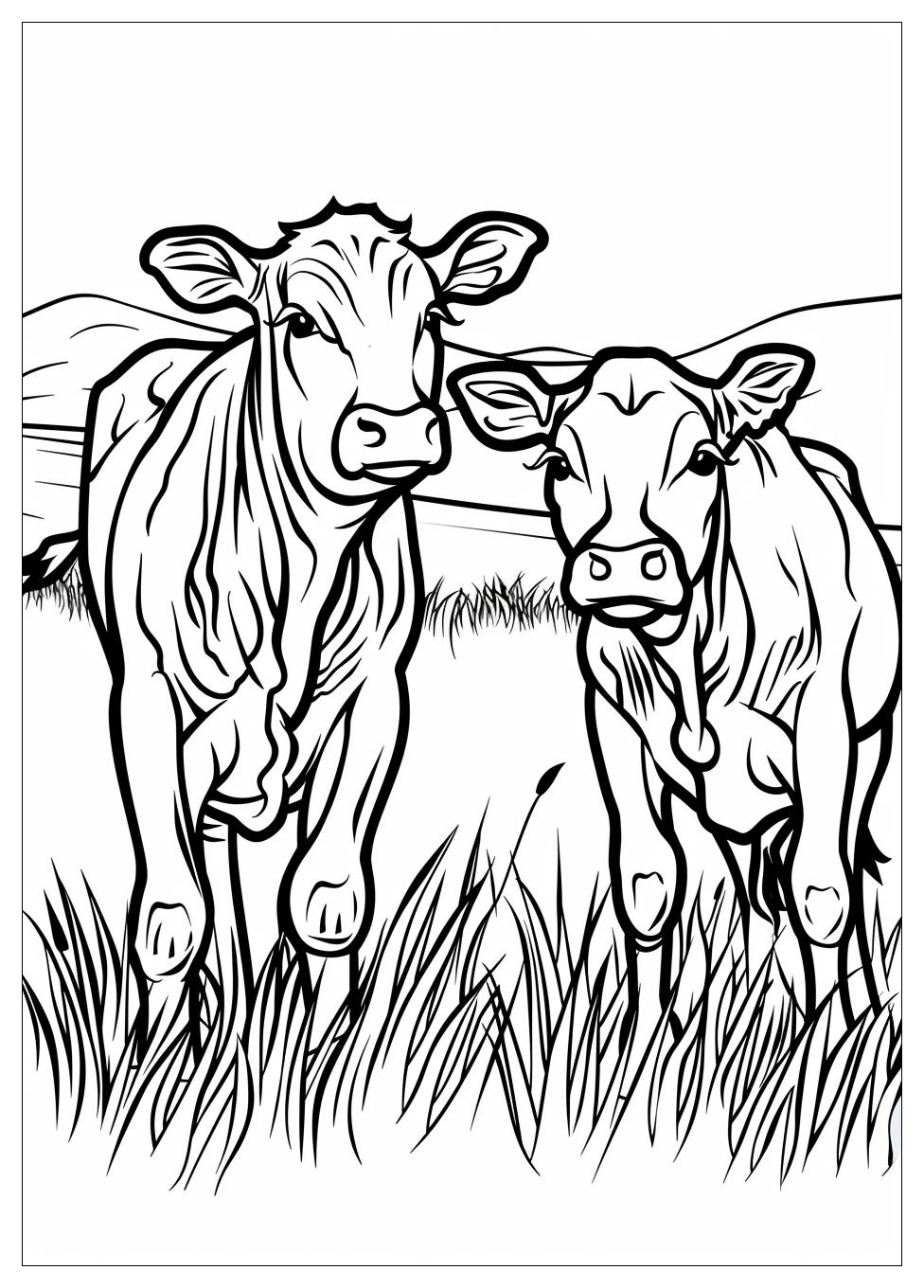 Cattle Coloring Pages-4