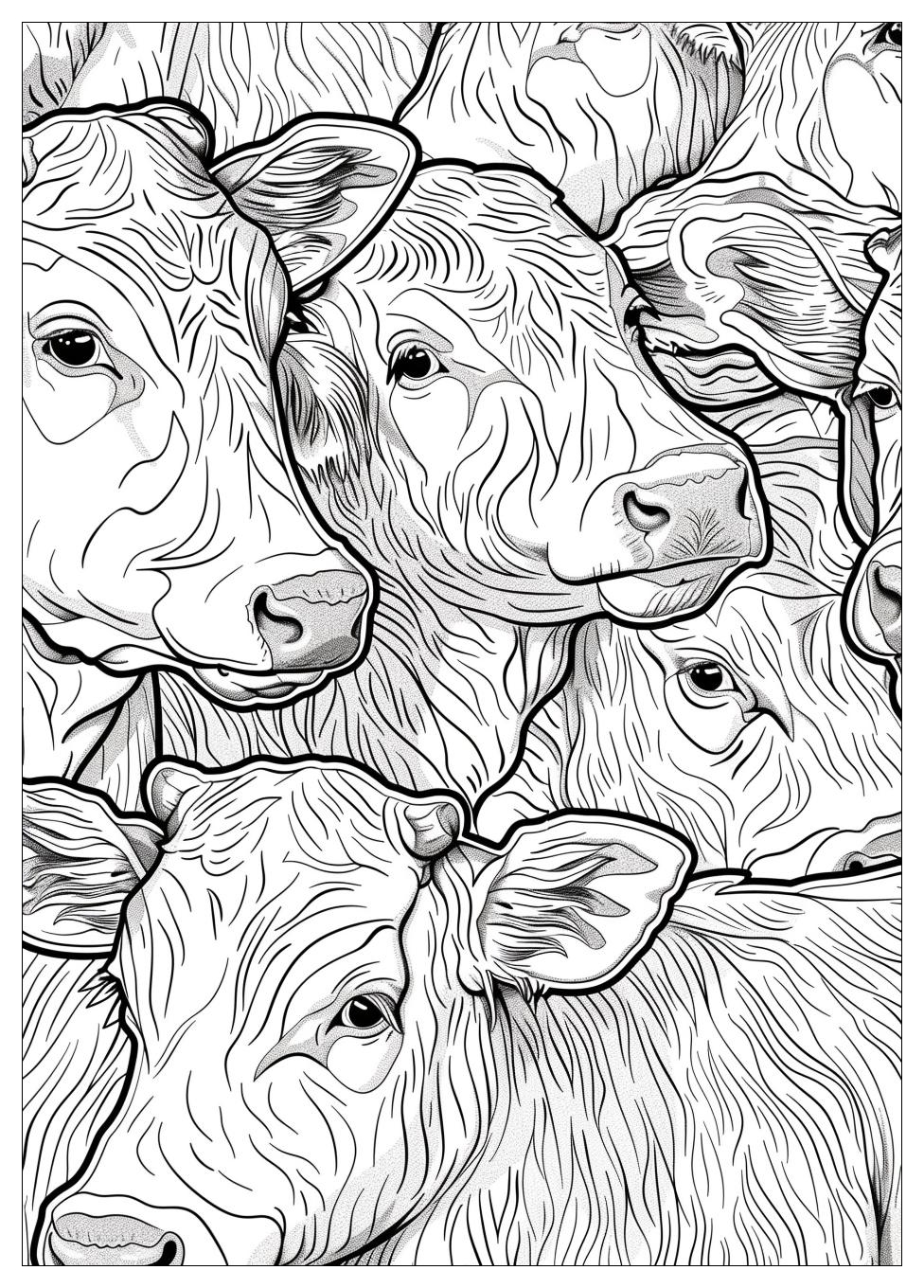 Cattle Coloring Pages-6