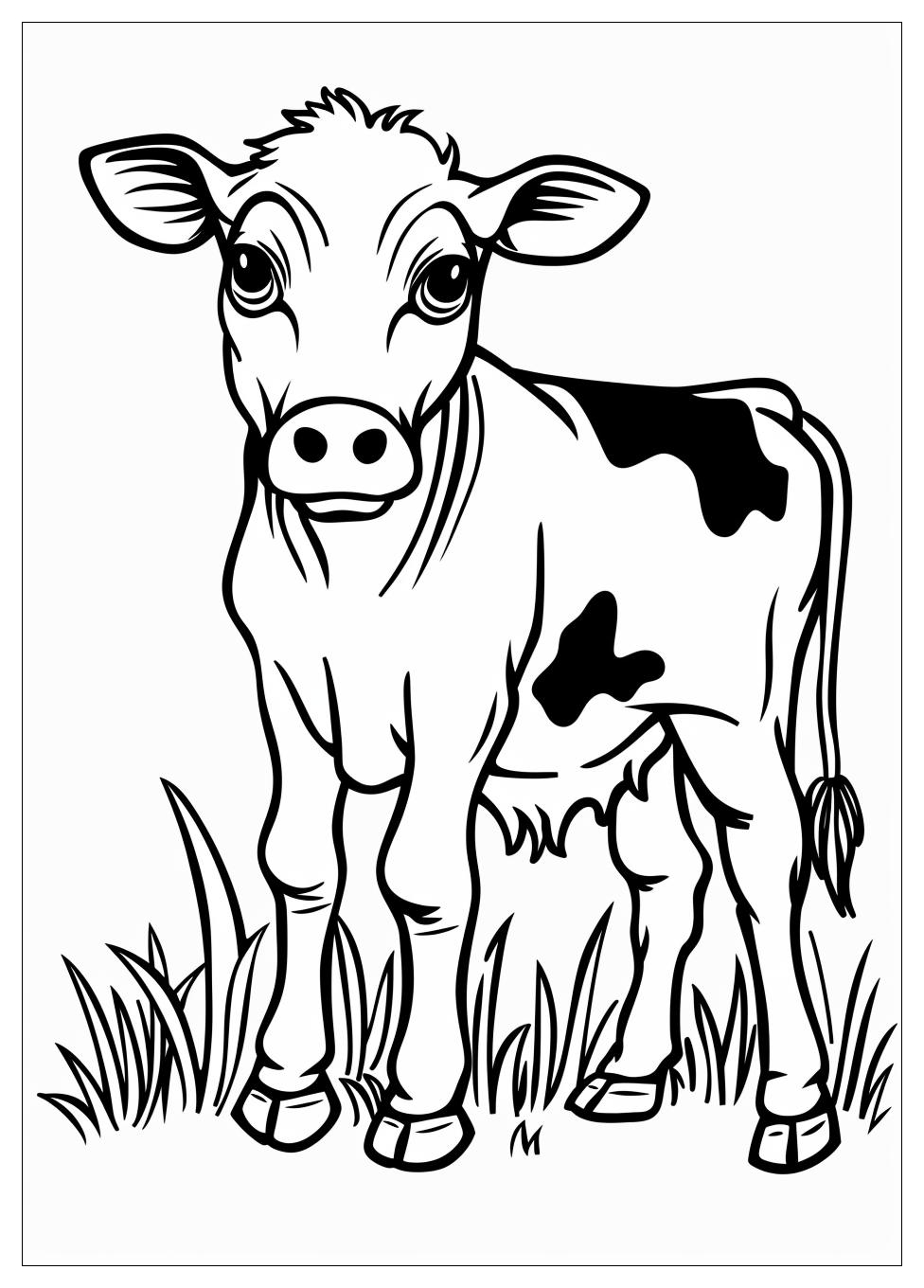 Cattle Coloring Pages-8