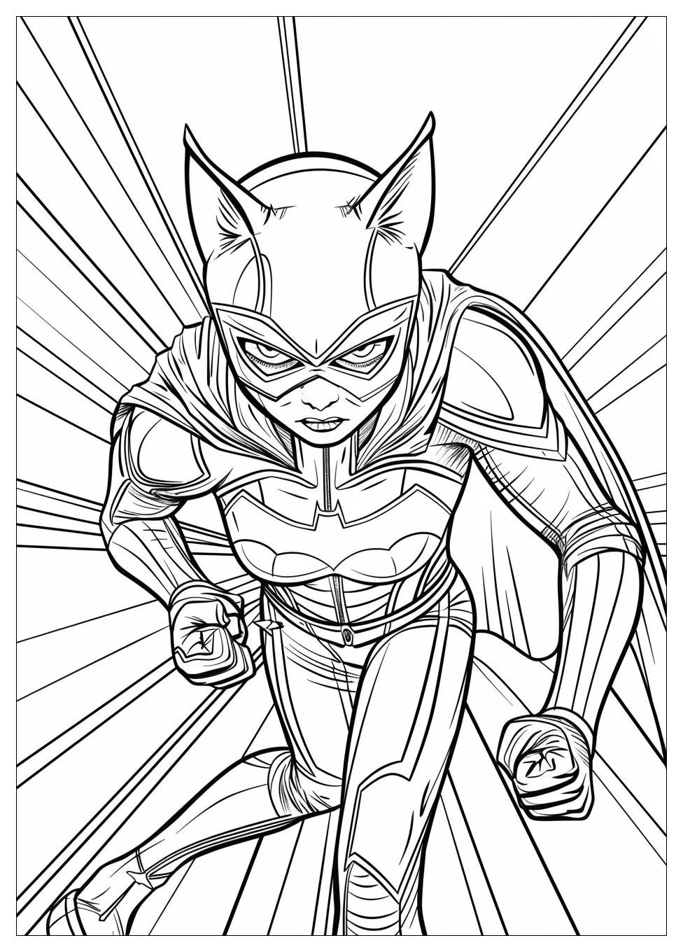 Catwoman Coloring Pages-1