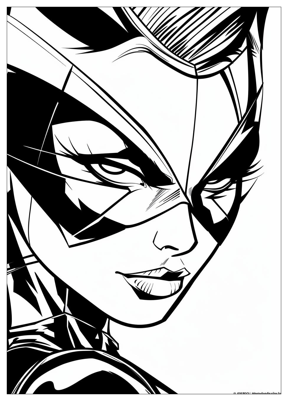 Catwoman Coloring Pages-10