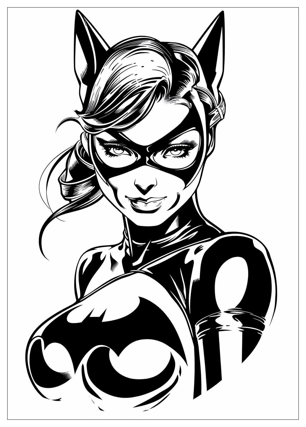 Catwoman Coloring Pages-12
