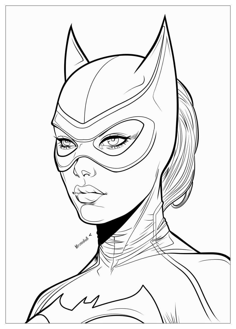 Catwoman Coloring Pages-13