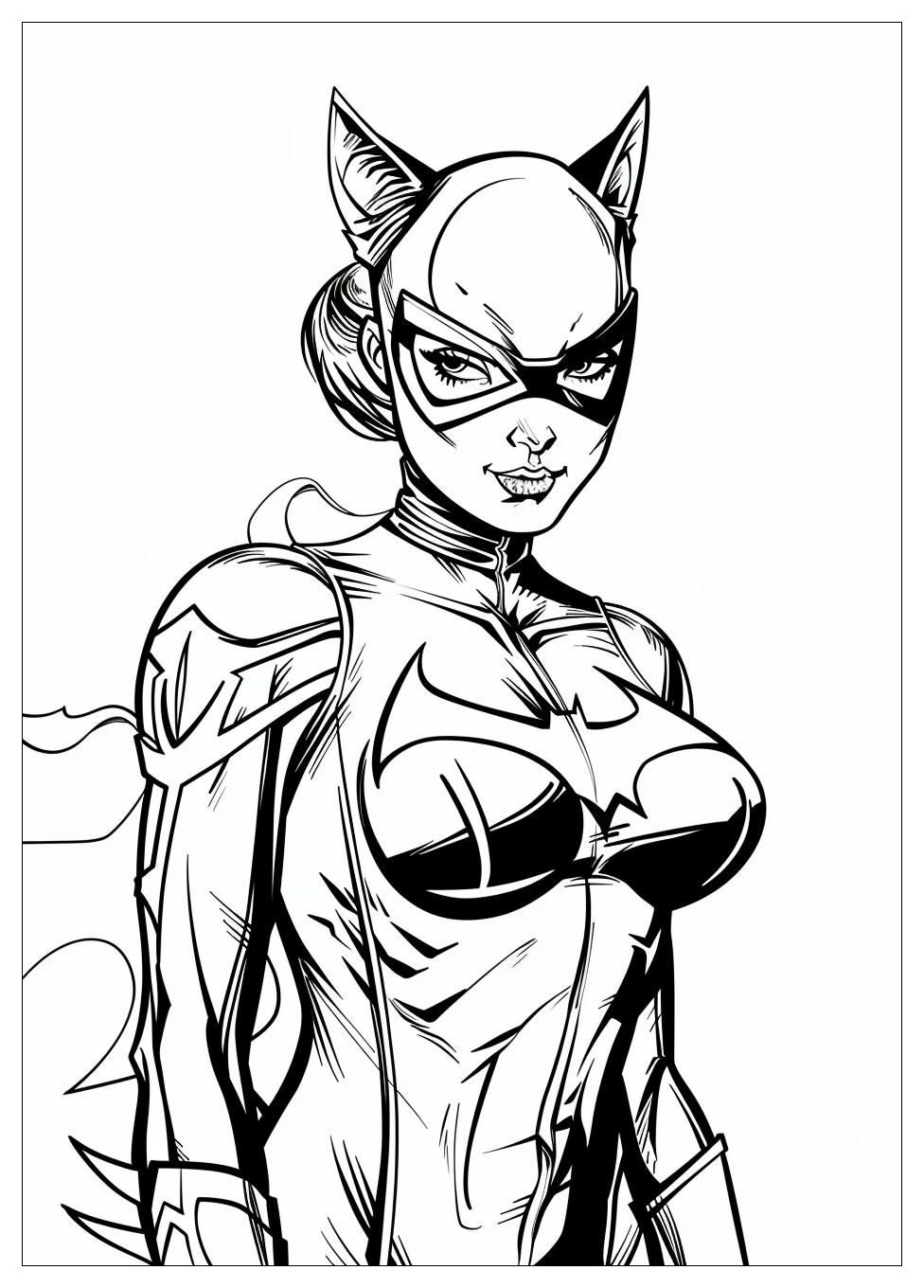 Catwoman Coloring Pages-17