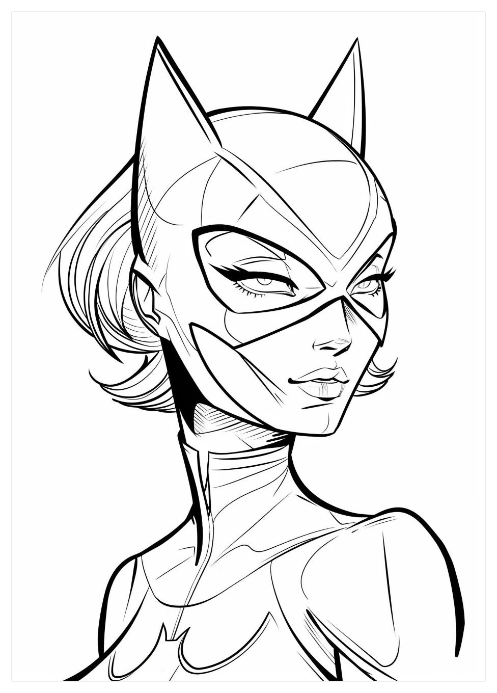 Catwoman Coloring Pages-3